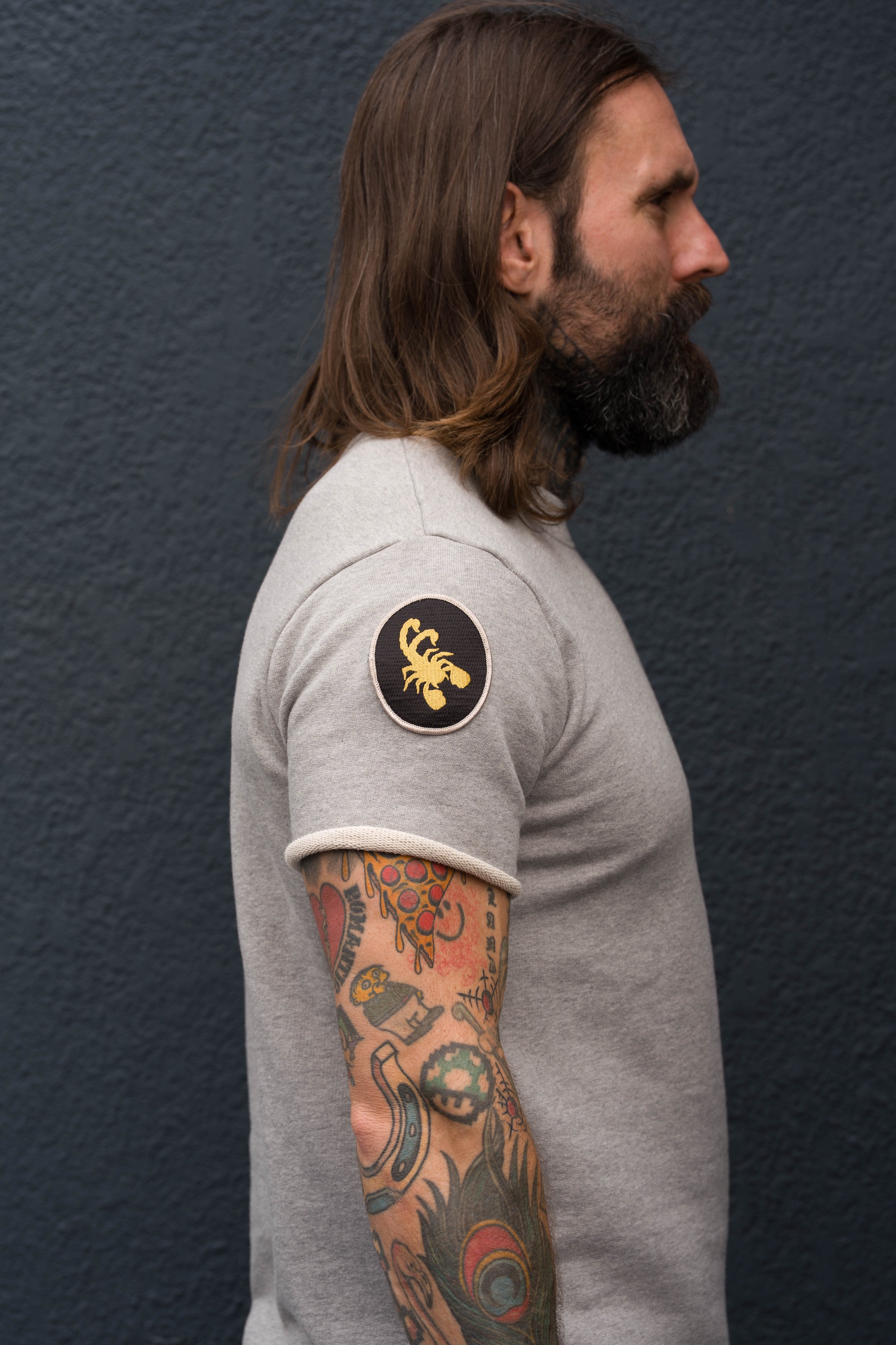 Scorpion Raw Tee - Grey Mix