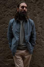 Drop Pocket Shirt - MidWeight Cotton - Slate Grey