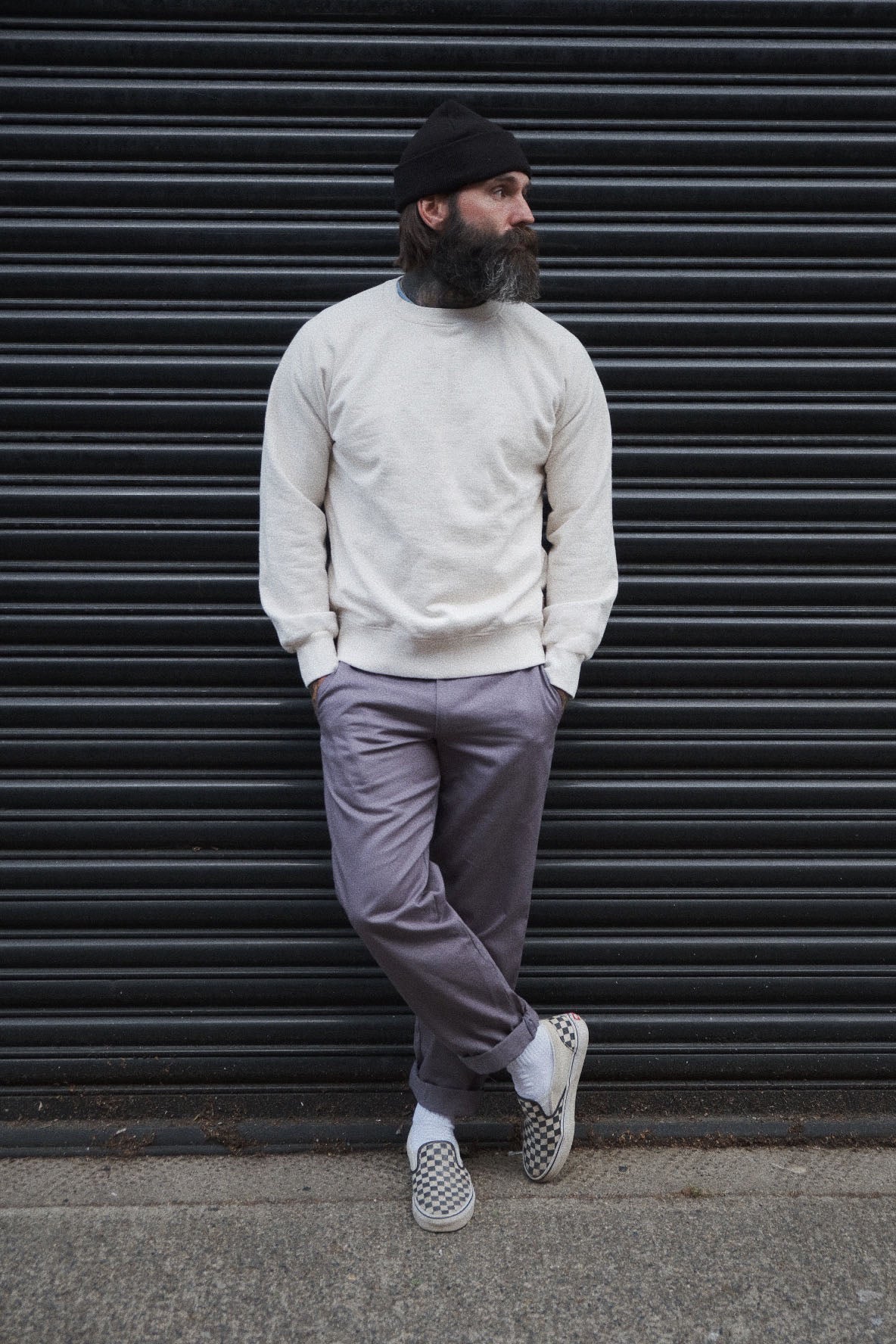 English Sweatshirt - Vintage White