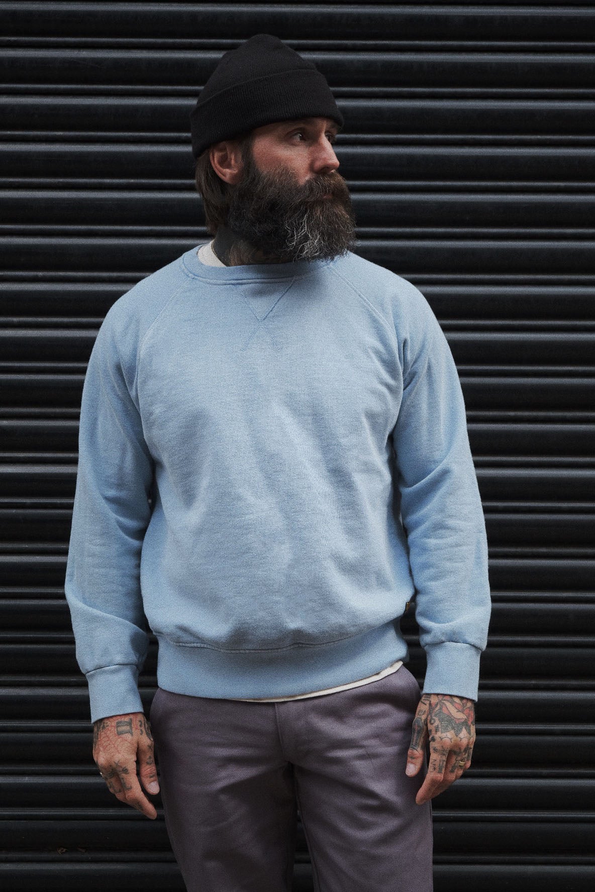 English Sweatshirt - Sky Blue