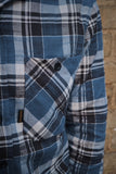 Bronson Shirt- Blue Flannel Check