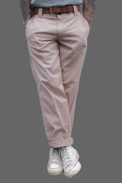 English Worker Trouser in Desert Khaki Cotton Twill