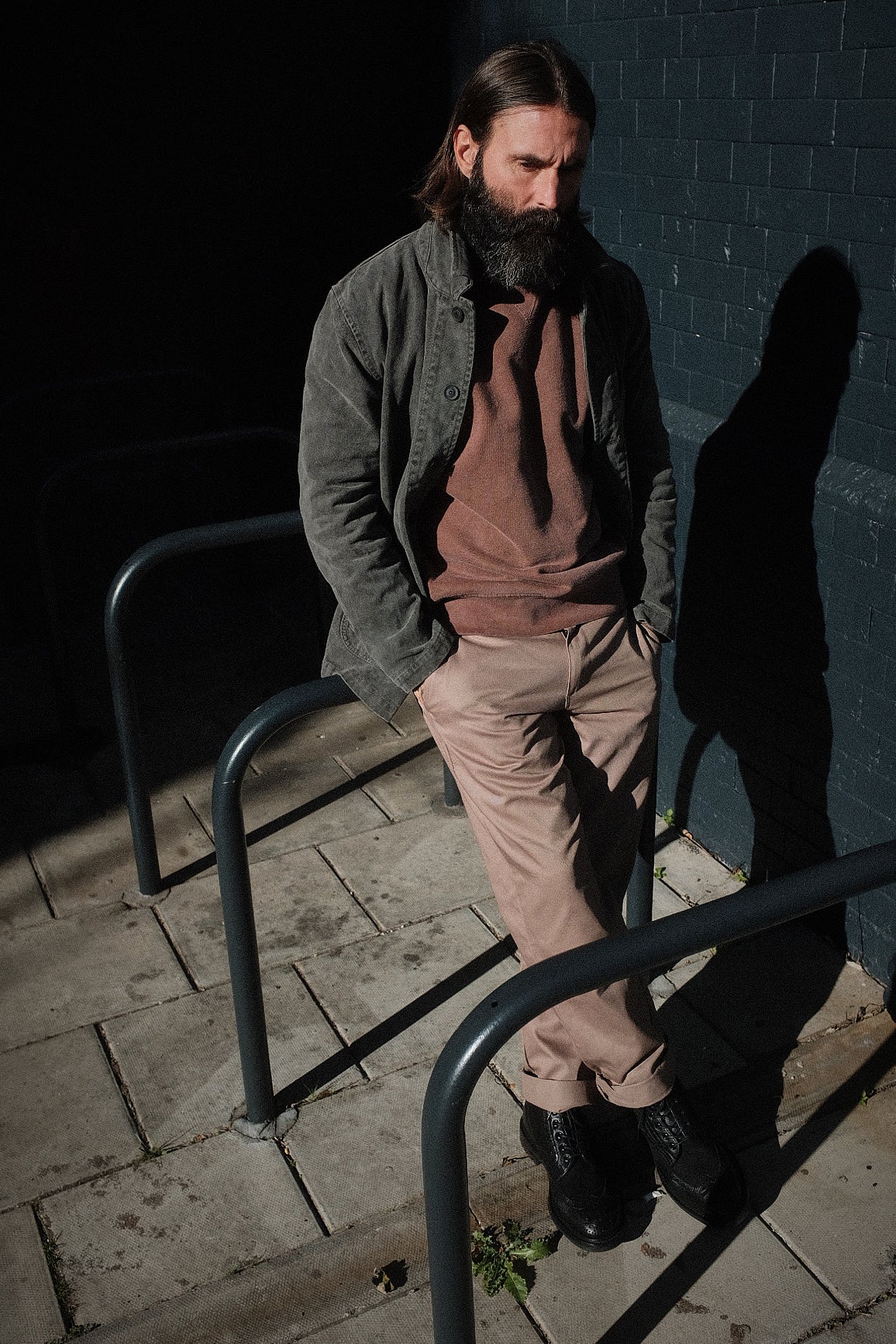 English Worker Jacket - BOX FIT - Washed Charcoal