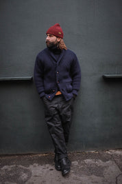 Shawl Collar Cardigan - Navy