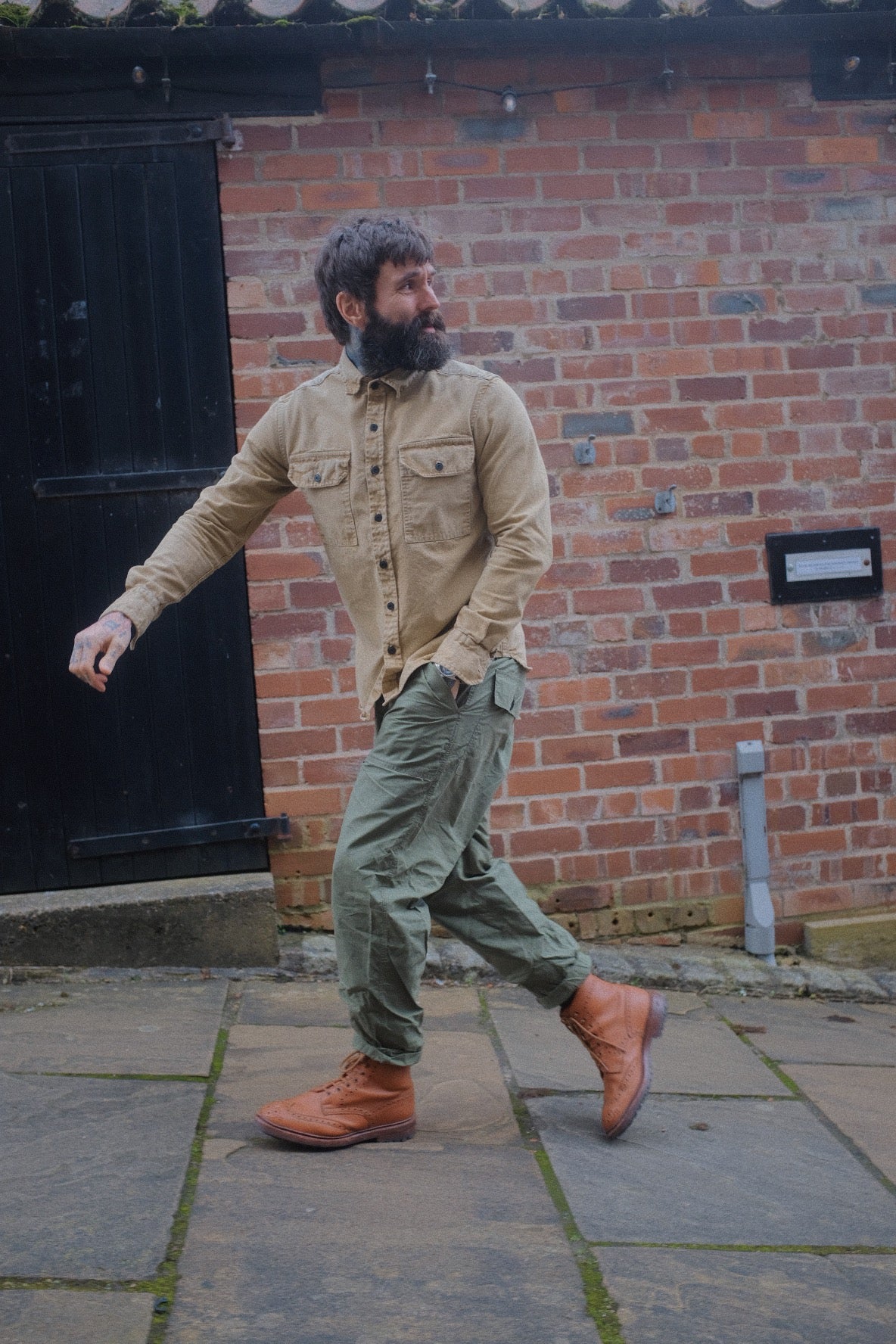 Assault Overshirt- Age Dye Sand