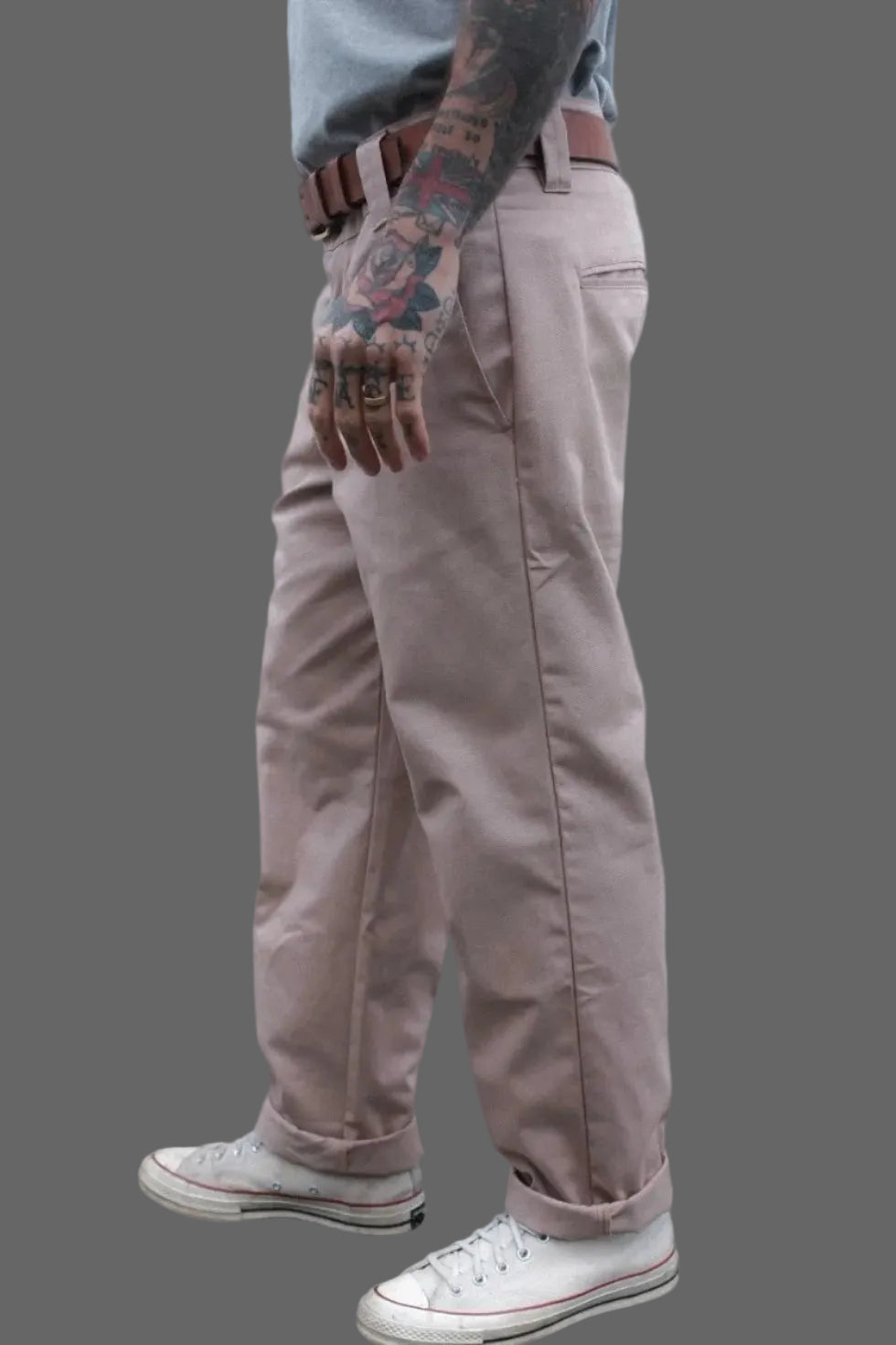 English Worker Trouser in Desert Khaki Cotton Twill
