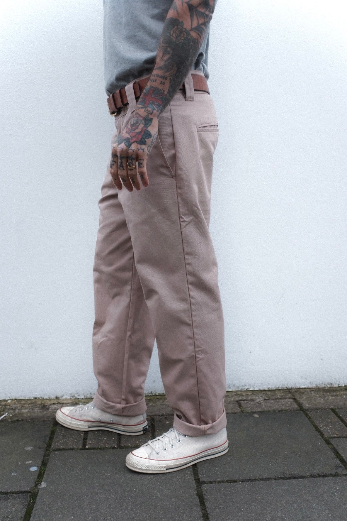 English Worker Trouser - Desert Khaki Cotton Twill