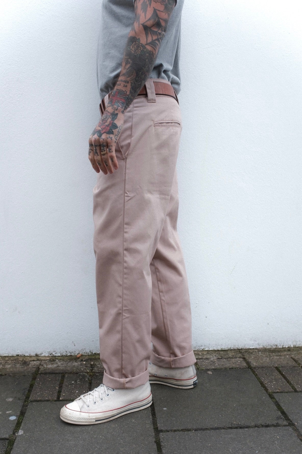 English Worker Trouser - Desert Khaki Cotton Twill