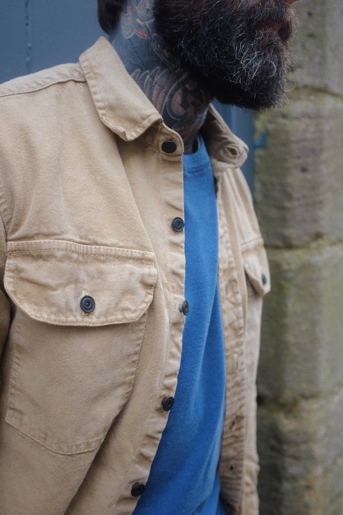 Assault Overshirt- Age Dye Sand