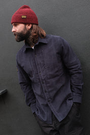 English Terrace Overshirt - Moleskin Navy