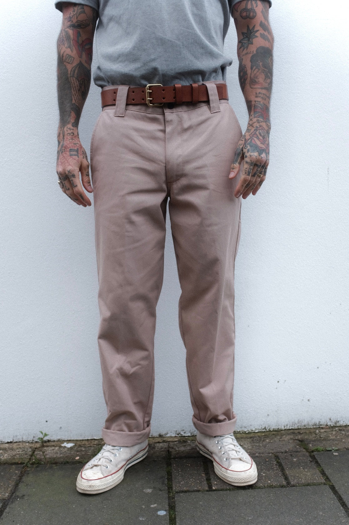 English Worker Trouser - Desert Khaki Cotton Twill