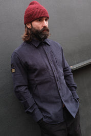 English Terrace Overshirt - Moleskin Navy