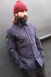 English Terrace Overshirt - Moleskin Navy
