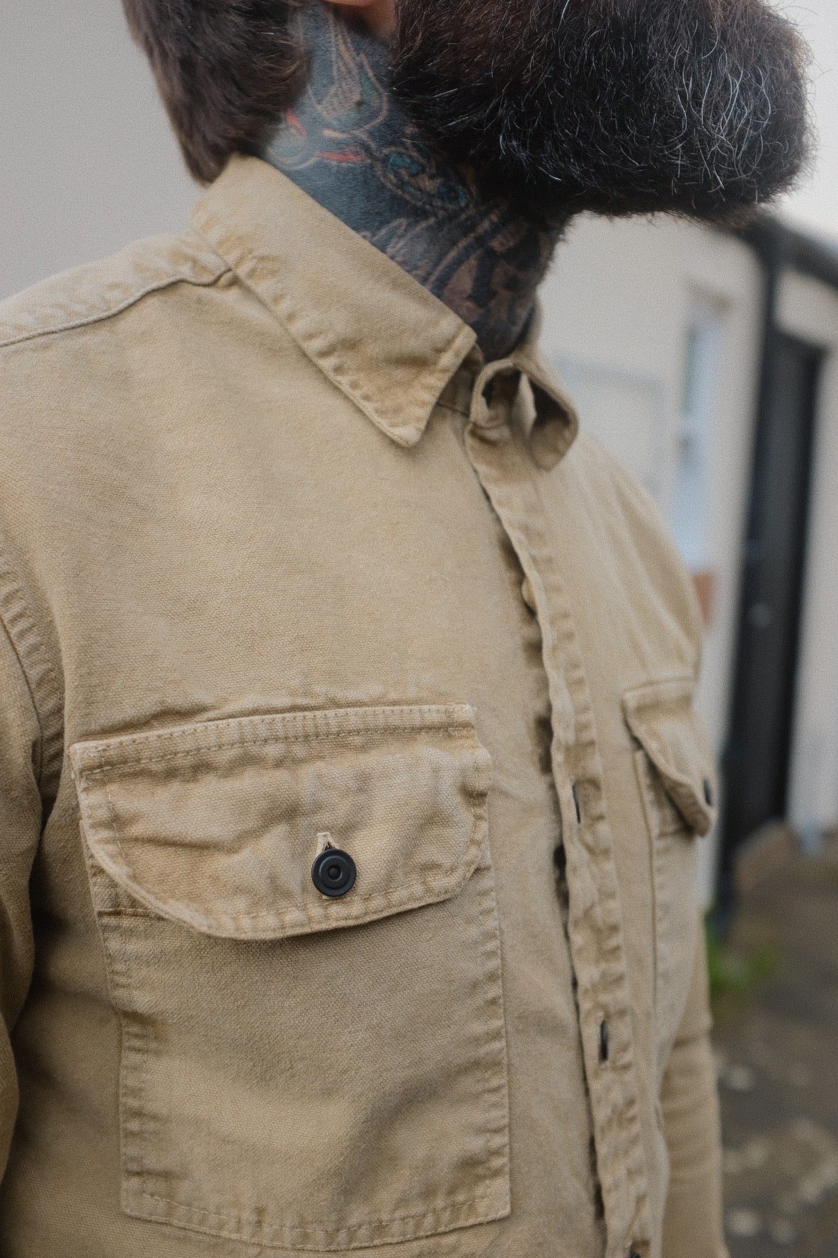 Assault Overshirt- Age Dye Sand
