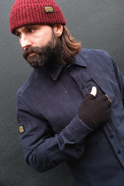 English Terrace Overshirt - Moleskin Navy