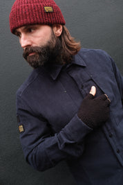 English Terrace Overshirt - Moleskin Navy