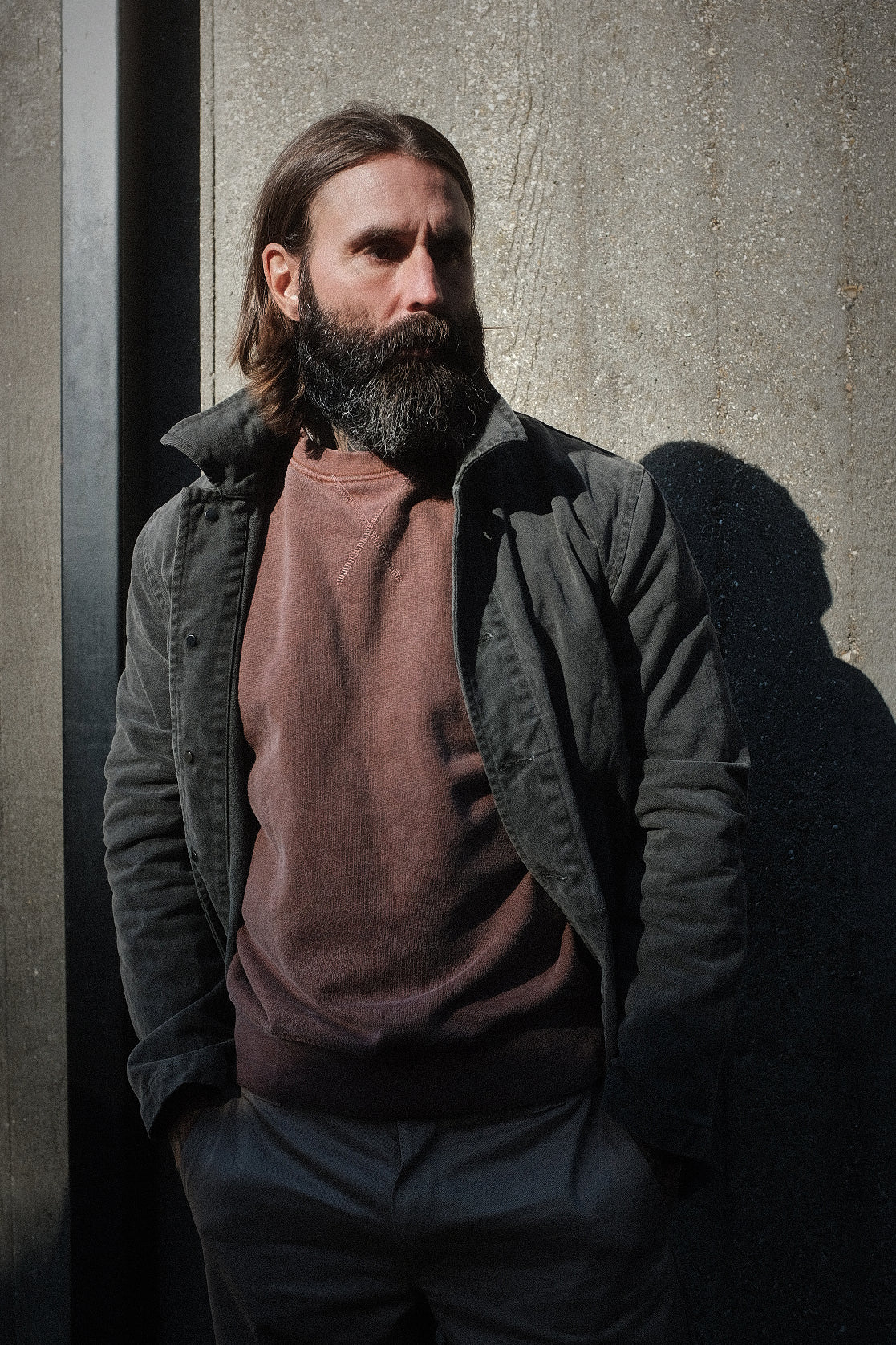 English Worker Jacket - BOX FIT - Washed Charcoal