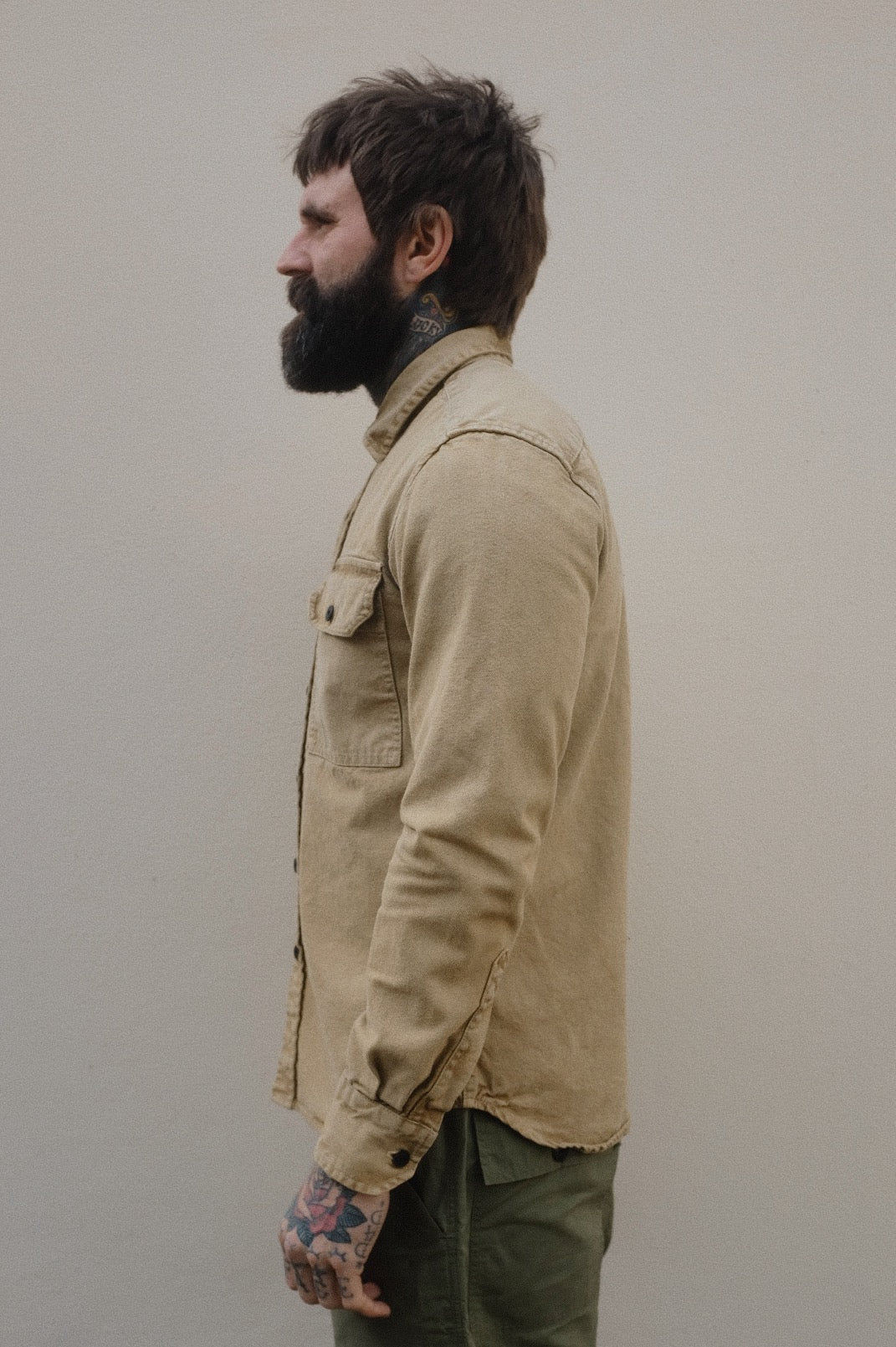 Assault Overshirt- Age Dye Sand