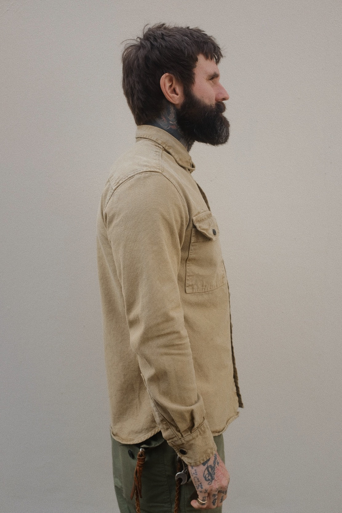 Assault Overshirt- Age Dye Sand