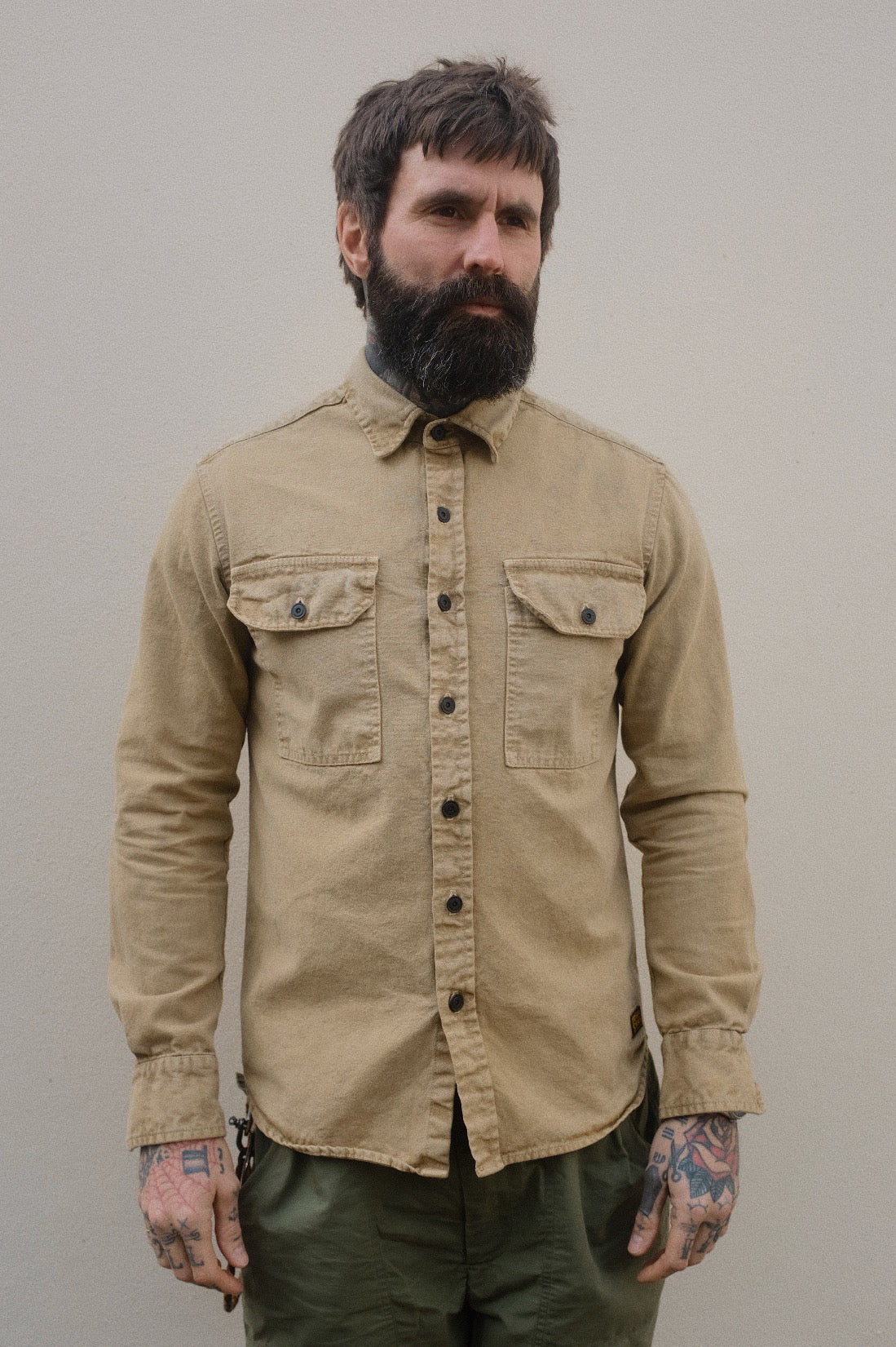 Assault Overshirt- Age Dye Sand