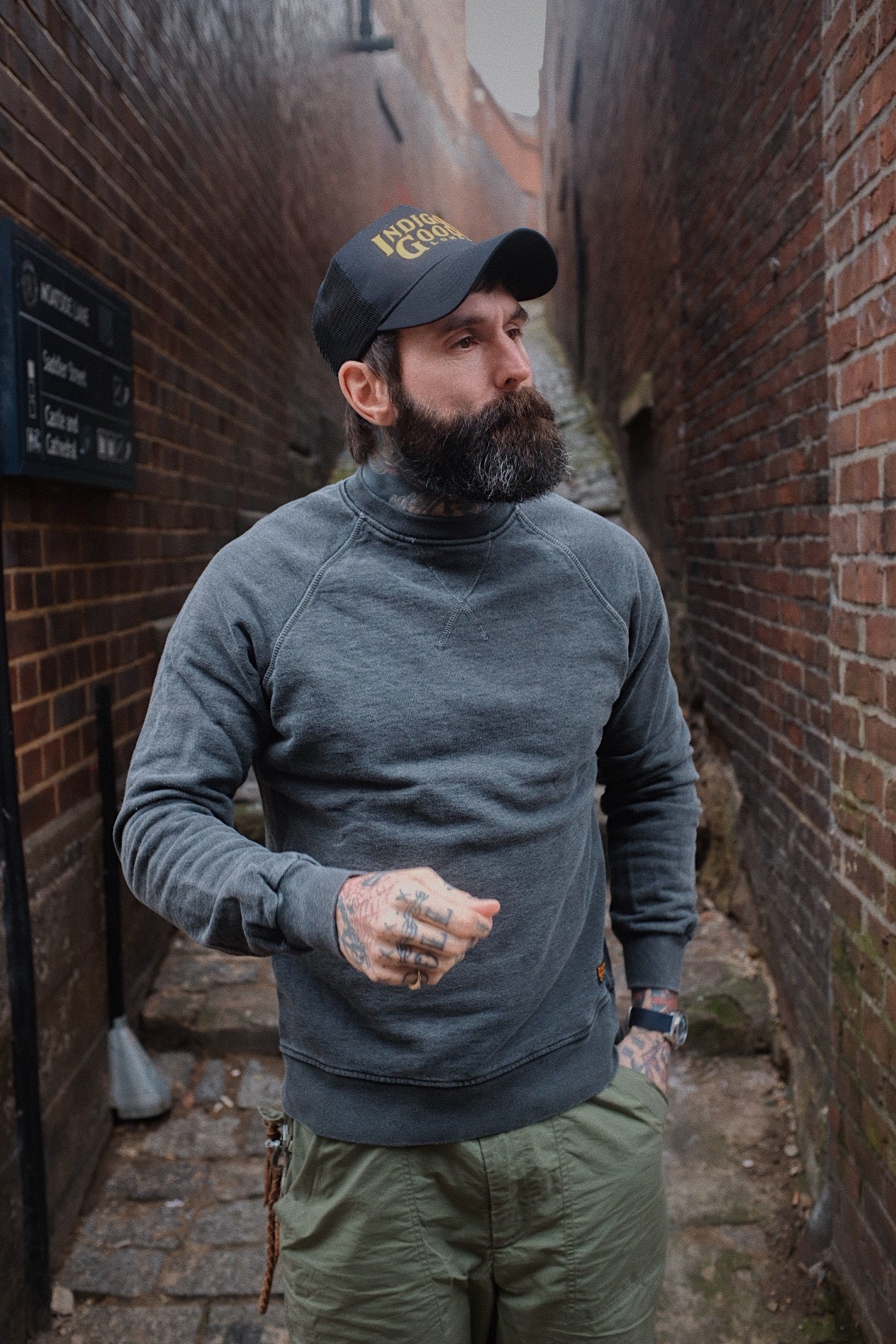 English Sweatshirt - Washed Charcoal