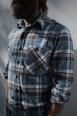 Bronson Shirt- Blue Flannel Check