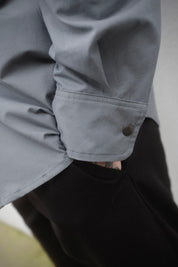 Drop Pocket Shirt - MidWeight Cotton - Slate Grey