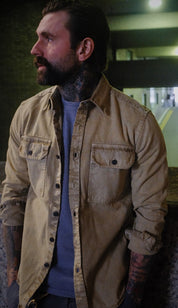 Assault Overshirt- Age Dye Sand