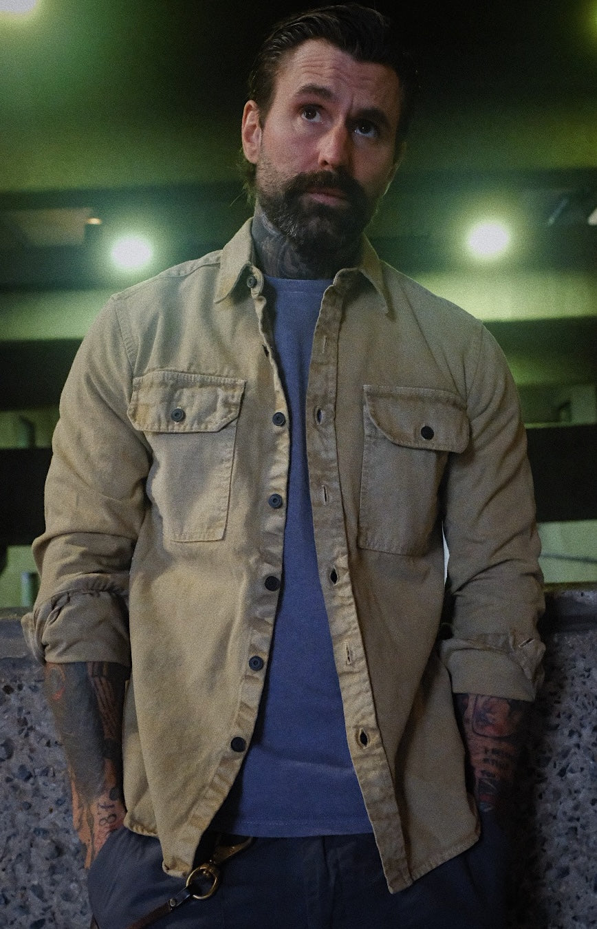 Assault Overshirt- Age Dye Sand