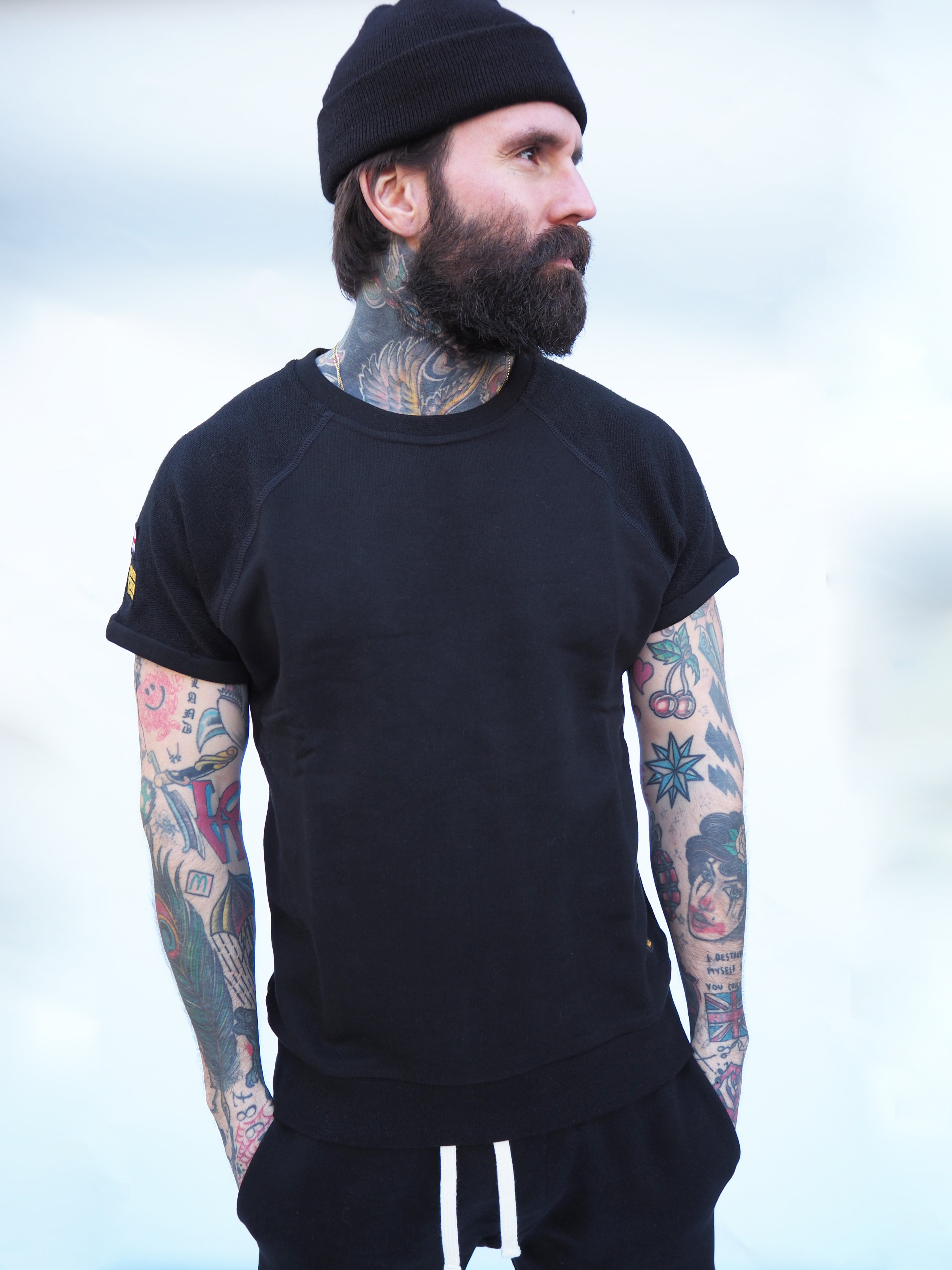 SCORPION GYM Blocked Tee Black - Patches