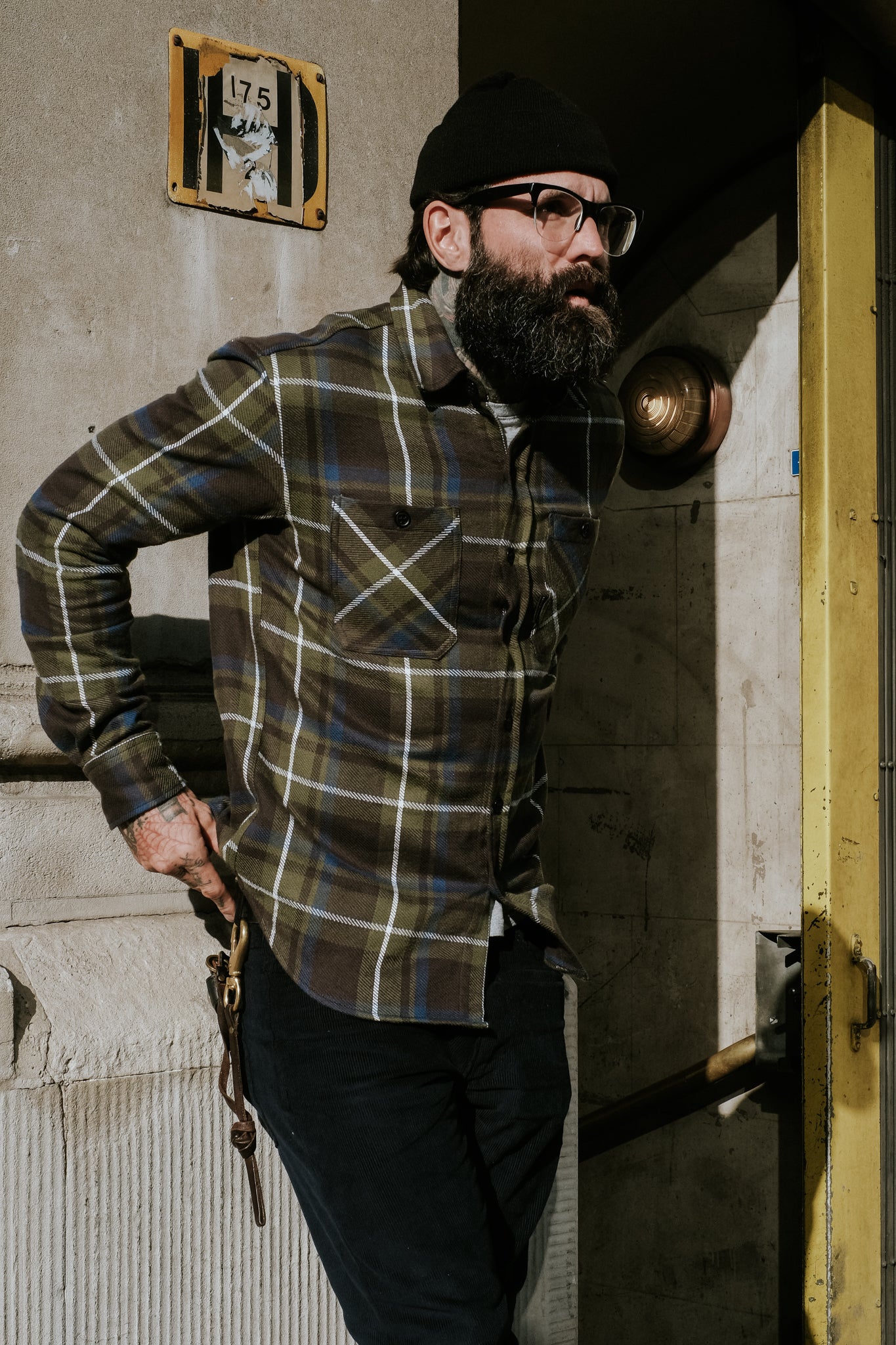 Bronson Shirt- Green Flannel Check