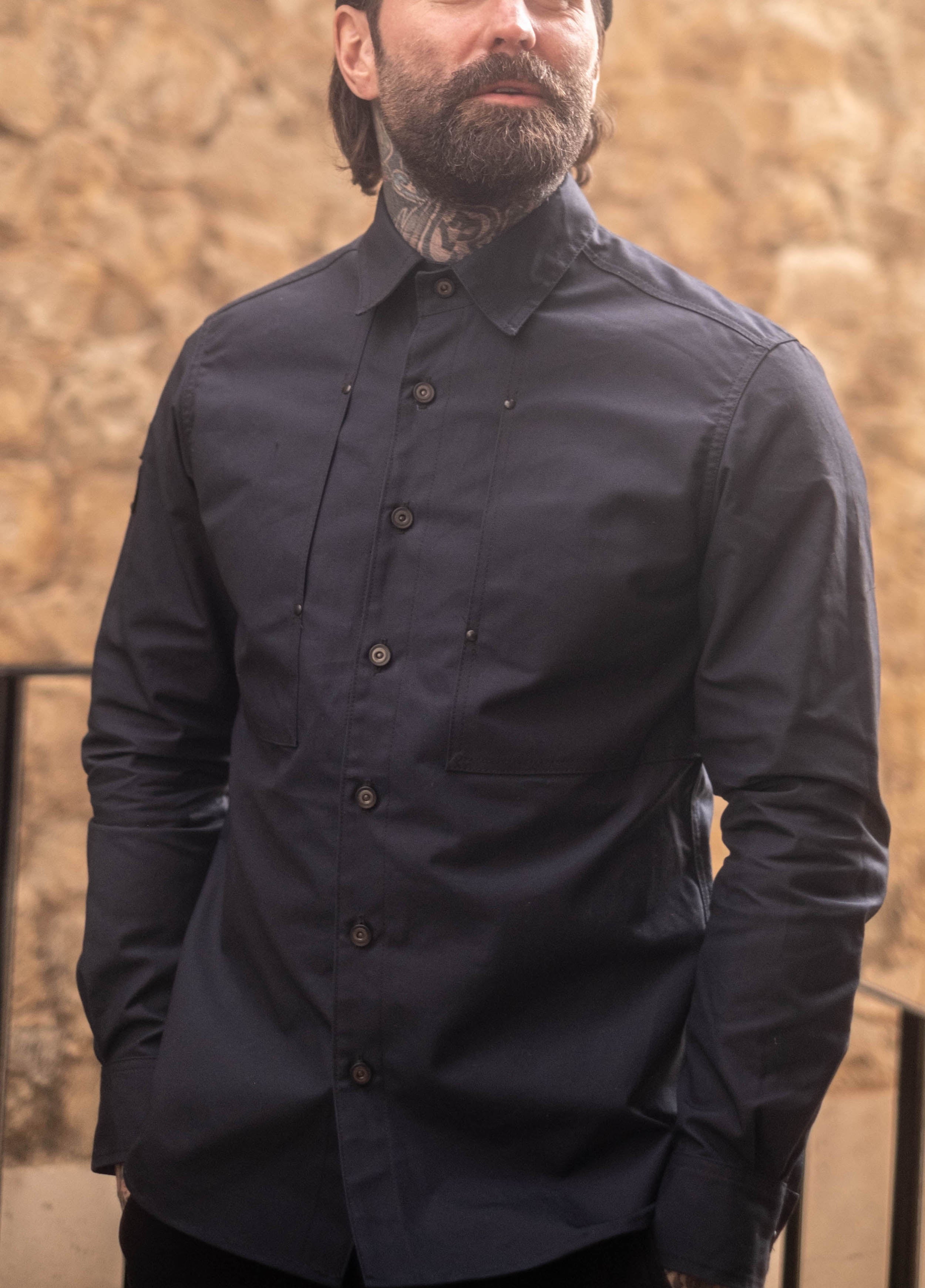 English Terrace Overshirt - Bullet Cloth Navy
