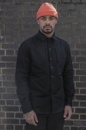 English Terrace Overshirt - Black Denim