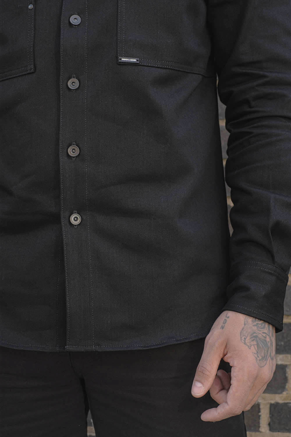 English Terrace Overshirt - Black Denim