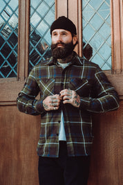 Bronson Shirt- Green Flannel Check