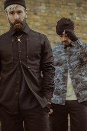 English Terrace Overshirt - Black Denim