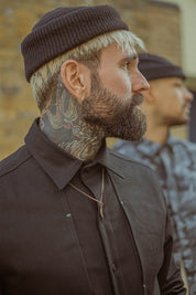 English Terrace Overshirt - Black Denim