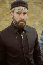 English Terrace Overshirt - Black Denim