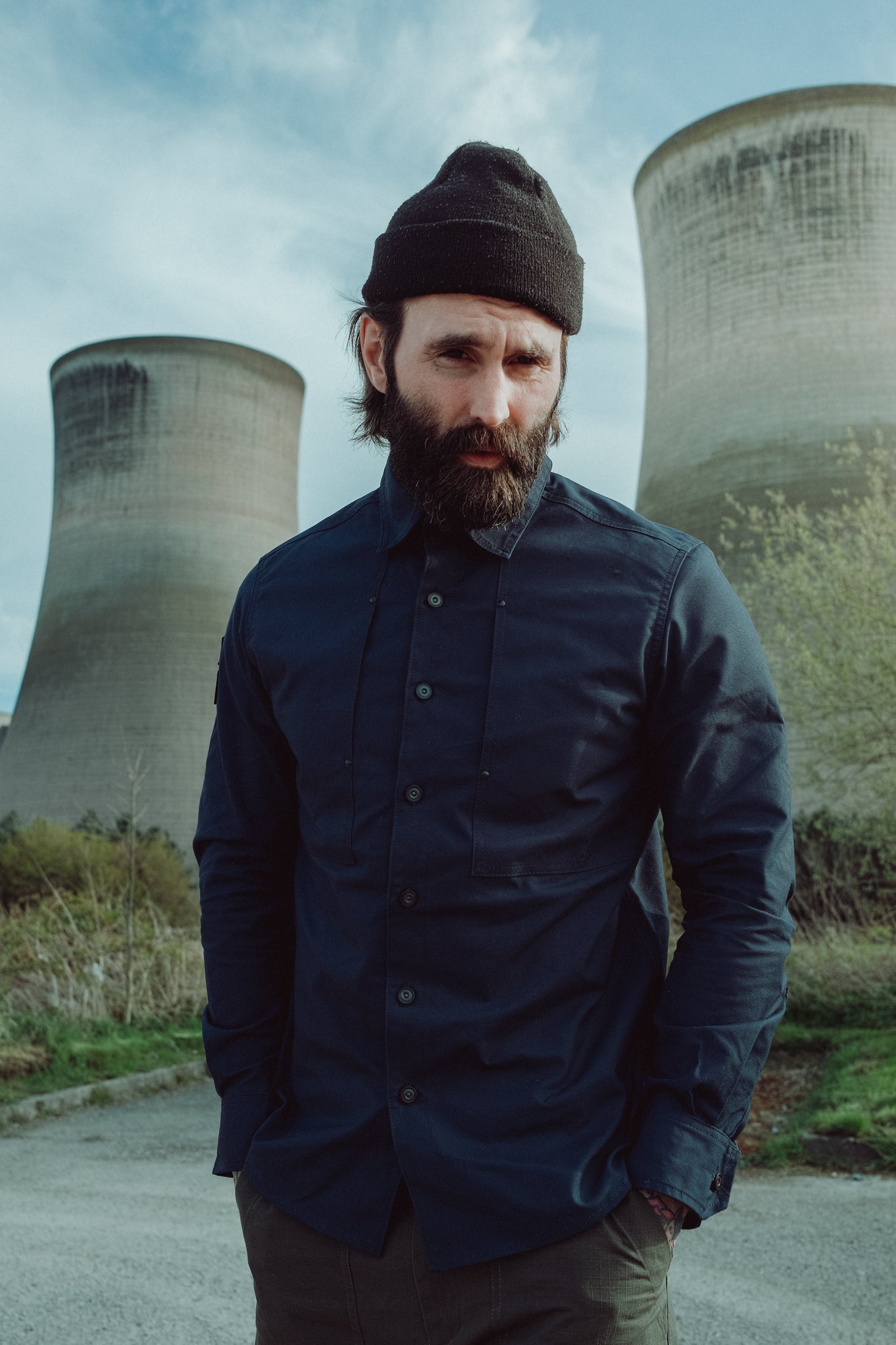 English Terrace Overshirt - Bullet Cloth Navy