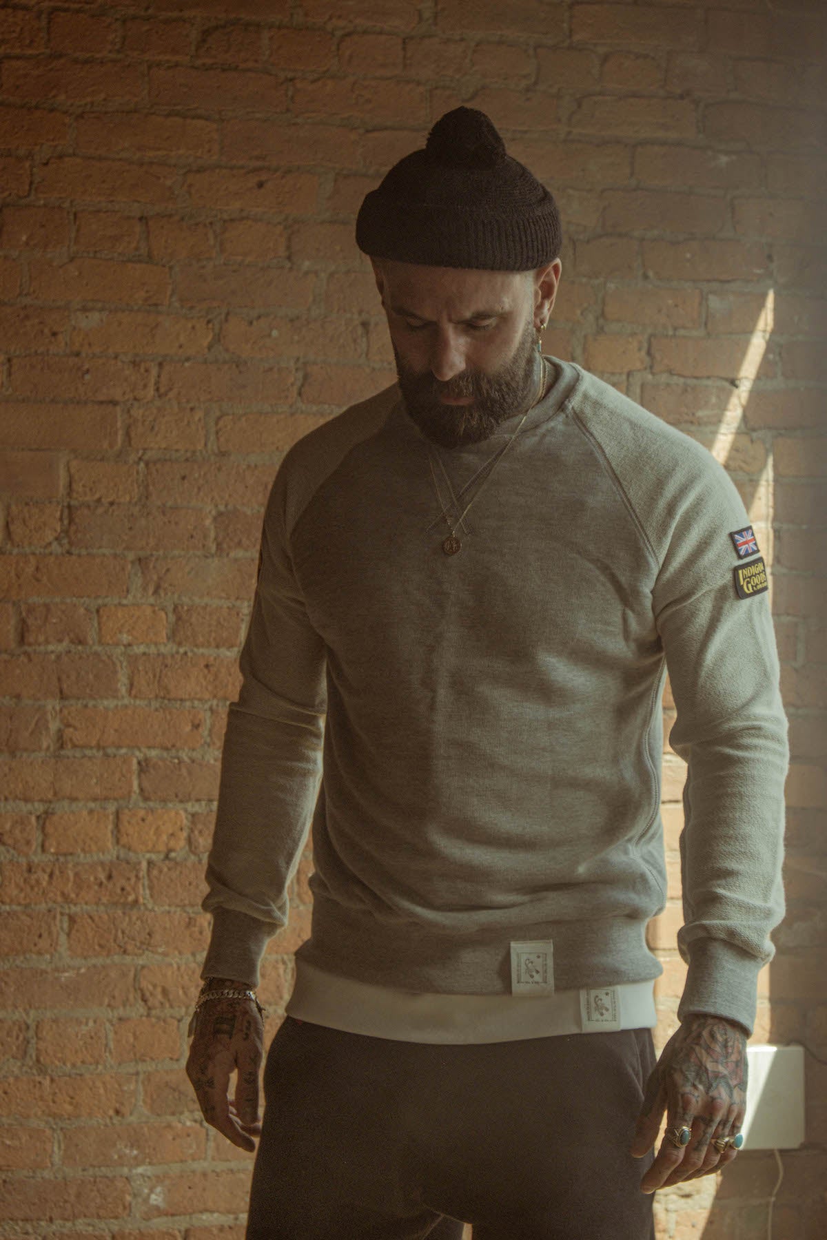 SCORPION GYM Blocked Sweatshirt Grey - Patches