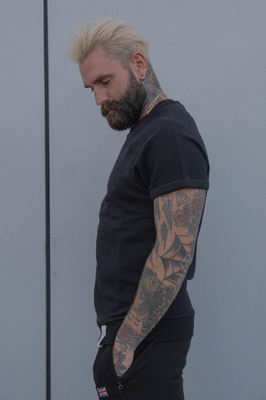 SCORPION GYM Blocked Tee Black - Patches