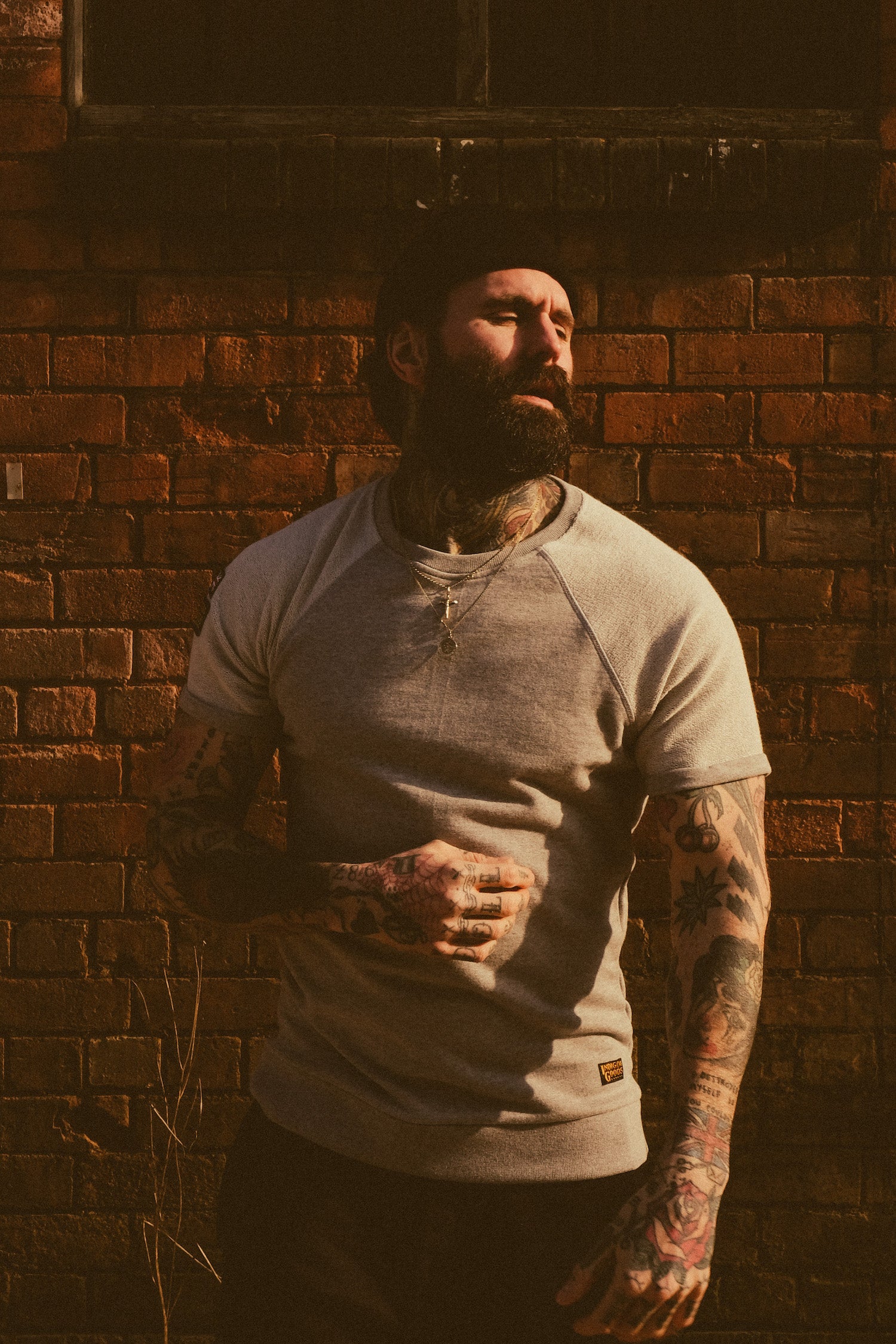 SCORPION GYM Blocked Tee Grey - Patches