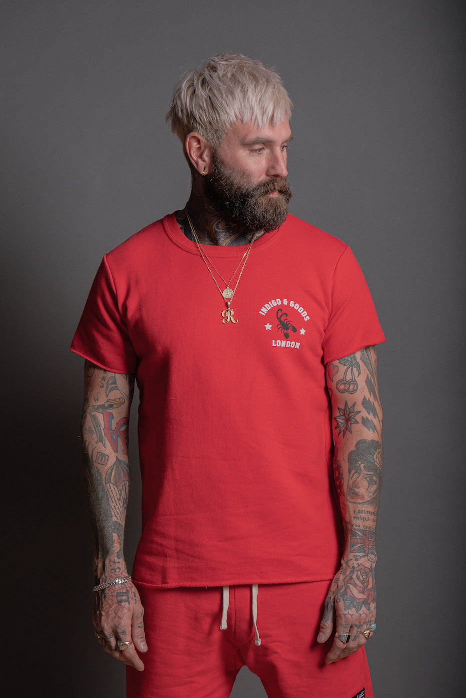 SCORPION GYM Raw Tee Red
