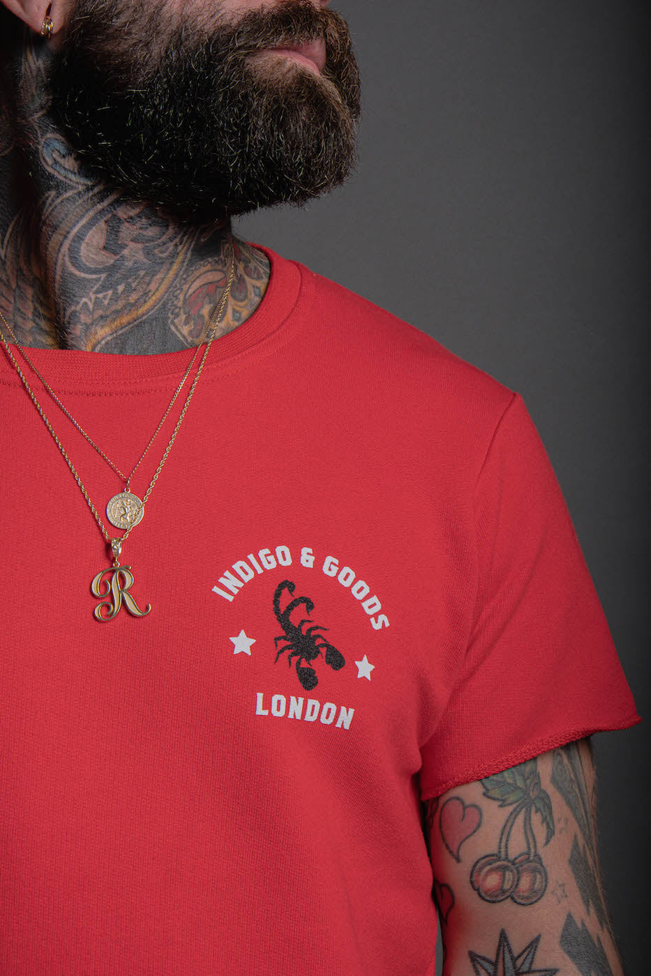 SCORPION GYM Raw Tee Red