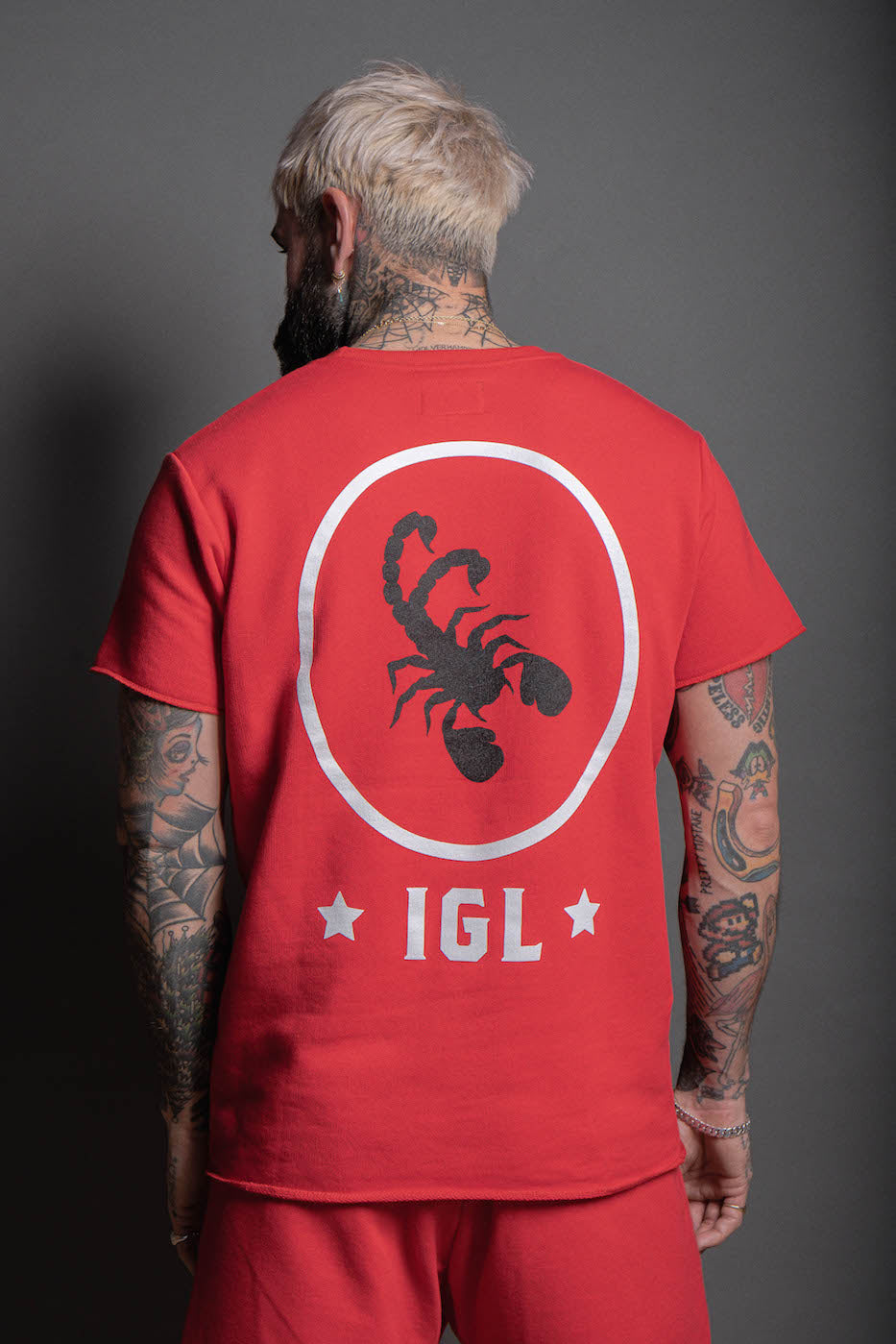 SCORPION GYM Raw Tee Red