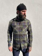 Bronson Shirt- Green Flannel Check