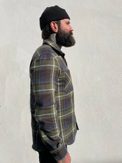 Bronson Shirt- Green Flannel Check