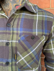 Bronson Shirt- Green Flannel Check