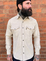 Western Shirt - Heavy Corduroy - Stone