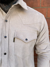 Western Shirt - Heavy Corduroy - Stone